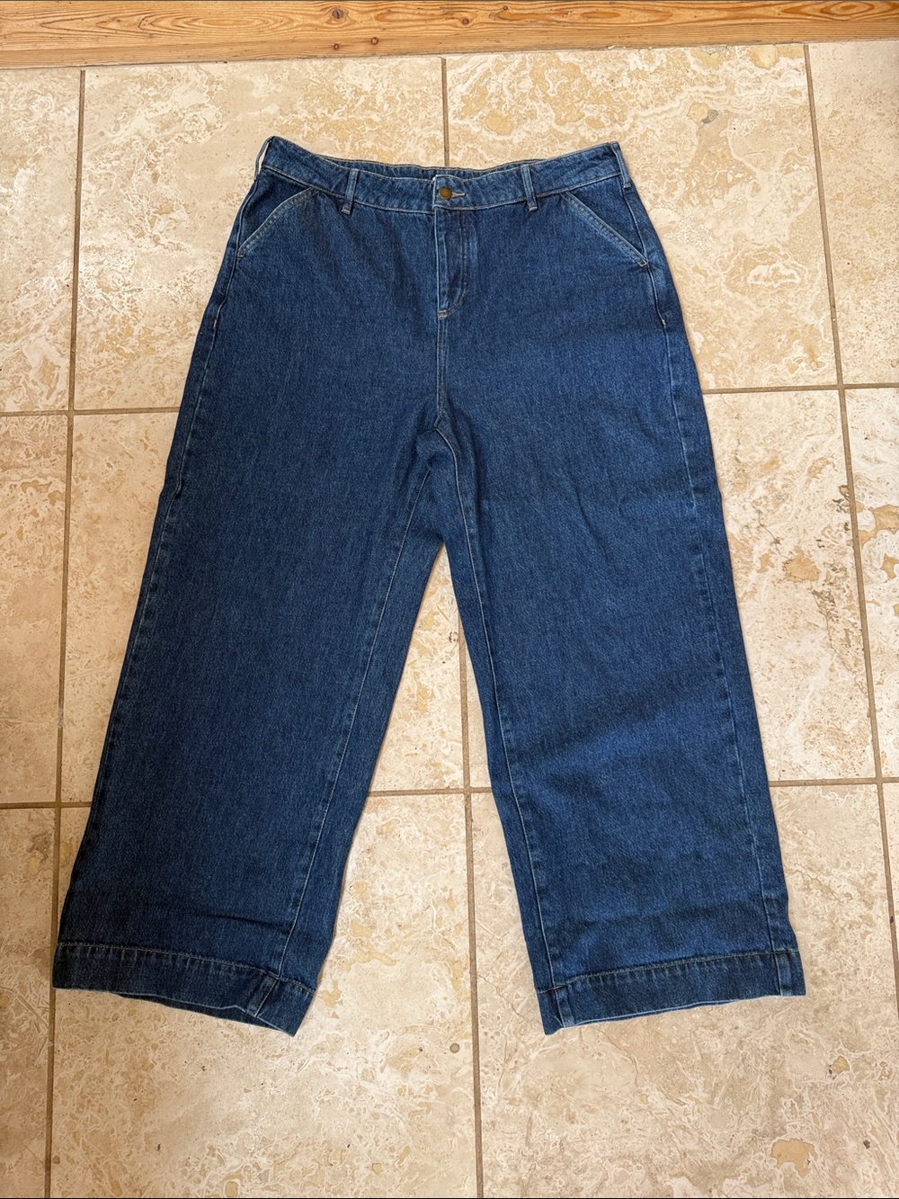 Wide Leg Denim Pants